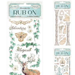 Stamperia Magic Forest Rub On - Stamperia - Transfers - Decor Transfers - Transfer Film - Small Decor Transfers - Magic Forest Collection