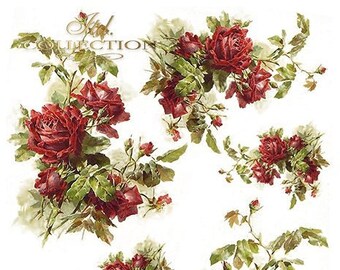 ITD Collection Yellow Rose Rice Paper Flower Rice Paper Yellow Roses ...