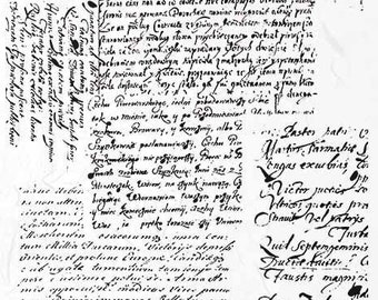 ITD Collection Old Letter Rice Paper - Black and White Rice Paper - Writings Rice Paper - Old Letter Rice Paper ITD Old Letter - 31-063