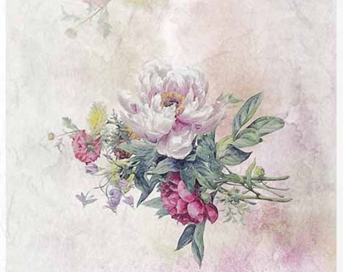 Peony Rice Paper ITD Collection Flowers, Peonies Rice Paper - Peonies Rice Paper - Rice ...