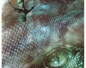 Dragon Rice Paper - Undiscovered Magical World - ITD Collection - Dragon Scale Rice Paper - Moon Rice Paper - Eye Rice Paper - 31-262