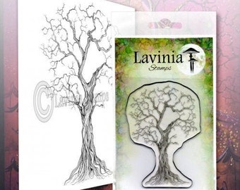 Lavinia Stamps Tree of Wisdom - Tree Cling Stamp - Silhouette Stamp - Tree of Wisdom Silhouette - Tree Silhouette Cling Stamp - 12-444