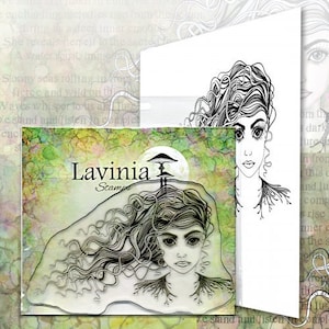 Lavinia Stamps Astrid - Fairy Stamp - Silhouette Cling Stamp - Mystical Fairy Stamp - Astrid Stamp - Lavinia Fairy Cling - 12-471