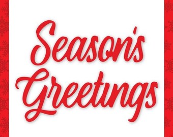 Carta Bella Nostalgic Season's Greetings Die - Christmas Cheer Collection - Carta Bella Die Set - Season's Greetings - LAST CHANCE - 36-133