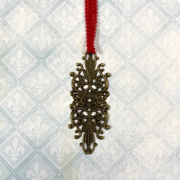 Blue Fern Fandangle Charm - Mistletoe & Holly Collection - Christmas Charm - Victorian Christmas - Blue Fern Studios - 32-189