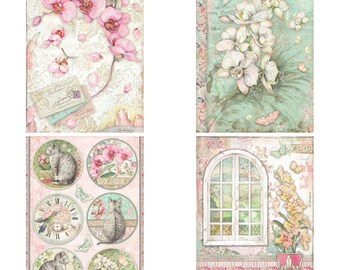 【専用】おすそ分けファイル♡ スタンペリア・Orchids and cats♡ Stamperia Orchids and Cats Paper Collection, 12x12