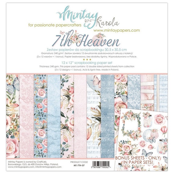 Mintay COZY EVENING 12/" x 12/" Scrapbooking Paper Fall Family