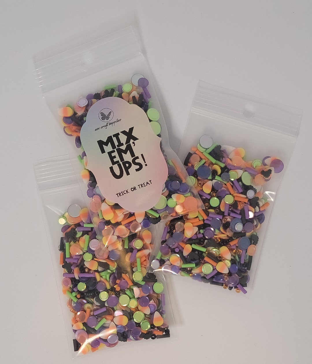 Mix Em' up Shaker Mixes Trick or Treat Sequin Mixes Confetti Mix Card