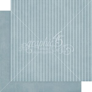 May include: A light blue background with a white pattern of vertical stripes and small dots.
