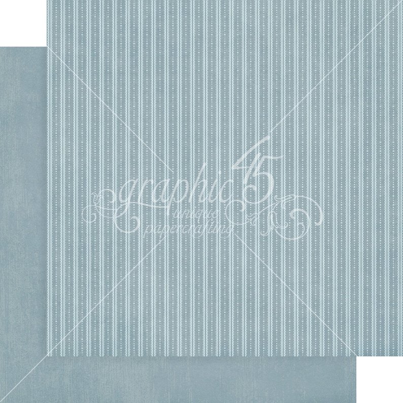 May include: A light blue background with a white pattern of vertical stripes and small dots.