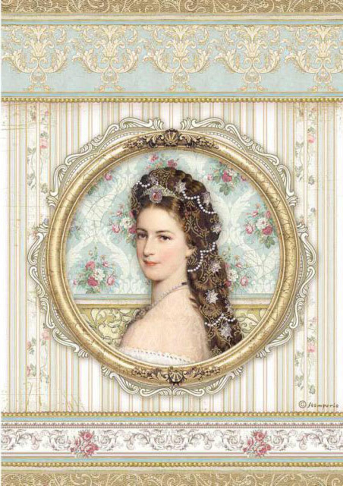 Princess Rice Paper Stamperia Princess Collection A4 Rice Paper - Decoupage Rice Paper ...