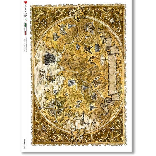 Paper Designs Rice Paper Old Maps Old Map Rice Paper - Etsy