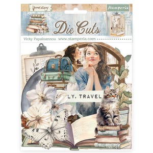 Stamperia Secret Diary Die Cuts - Cardboard Cut Outs - Cozy Die Cut Assortment - 23-2334