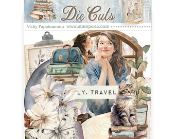 Stamperia Secret Diary Die Cuts - Cardboard Cut Outs - Cozy Die Cut Assortment - 23-2334