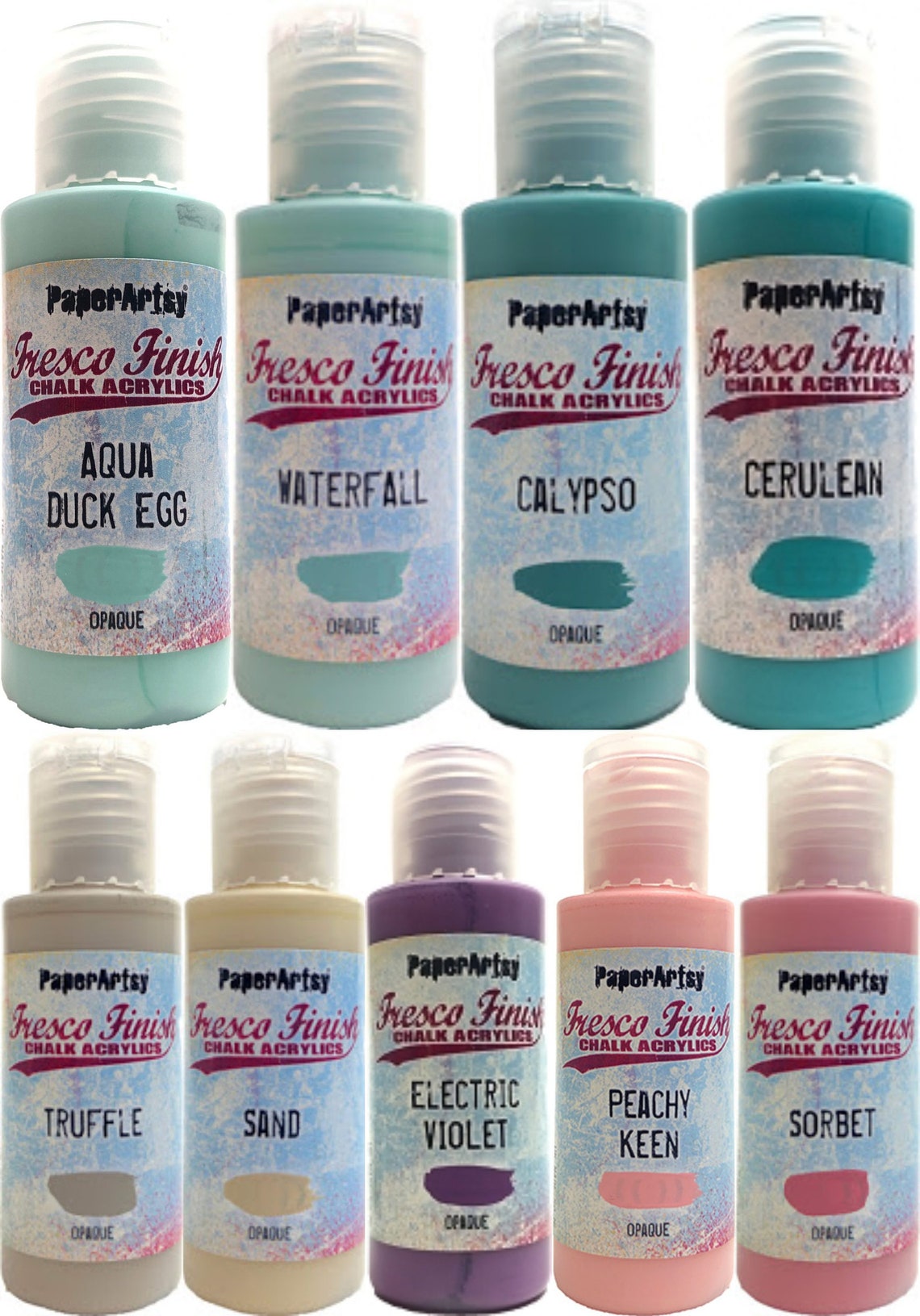 OPAQUE 1 Fresco Finish Acrylic Paint Fresco Finish Chalk Etsy