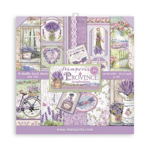 Stamperia 12x12 Provence Cardstock - Double Sided Cardstock - Provence Collection - Stamperia Provence Collection - Provence 2022 - 23-1043