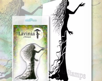 Lavinia Stamps Zemira - Zemira Fairy Stamp - Clear Cling Stamp - Fairy Cling Stamp - Zemira Stamp - Fairy Silhouette Stamp -  12-383