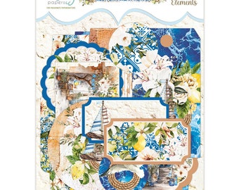 NEW Mediterranean Heaven Paper Elements - Mintay Elements - Paper Elements - Tags and Envelopes - Mediterranean Heaven Collection - 27-278