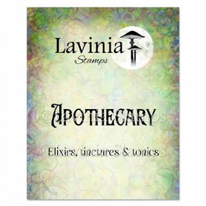Lavinia Apothecary Stamp - Apothecary Clear Cling Stamps - Lavinia Clear Cling Stamp - Elixirs, Tinctures & Tonics - Word Stamp - 12-883
