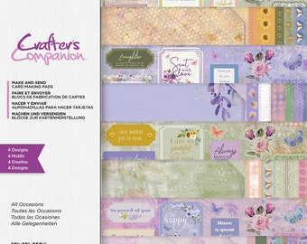 Crafter's Companion 12x12 Make and Send Pad All Occasions - Floral Cardstock - Cardstock For Cards - 12x12 Cardstock - 42-121