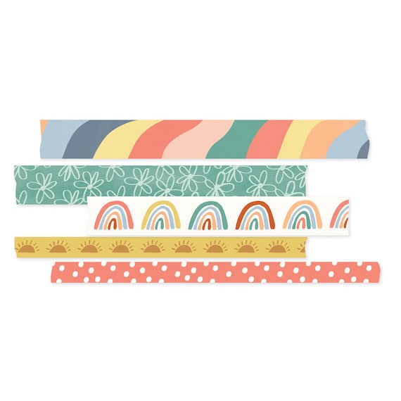 Simple Stories Boho Sunshine Washi Tape 5/Pkg