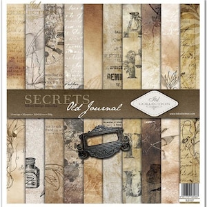 ティムホルツペーパー12インチ7gypsies紙モノ Tim Holtz 12x12 Paper Pad - Etsy