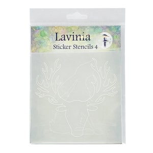 Lavinia Stamps Elegant Collection Sticker Stencils - Lavinia Stencil - Background Stencil - Mixed Media Sticker Stencil - 12-677