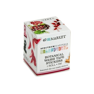 49 and Market Botanical Gardenia Washi Sticker Roll - Washi Tape - Butterfly Washi Tape - Scrapbook - Spectrum Gardenia Collection - 13-365