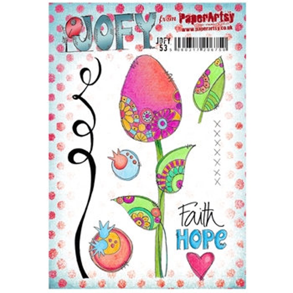 Paper Artsy Jofy 53 Paper Artsy Jofy 53 Stamp Jofy Cling Etsy