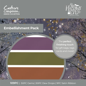 Crafter&#39;s Companion Embellishment Pack All Hallows Eve - Halloween Embellishments - All Hallows Eve Collection - Halloween - 42-038
