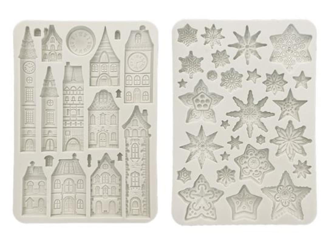Stamperia A5 Gear up for Christmas Silicone Mold - Gear up for