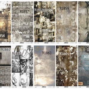 CLEARANCE A4 Magic of Cinema Rice Papers - ITD Collection Rice Paper - Collage Rice Paper - Film Frame Rice Paper