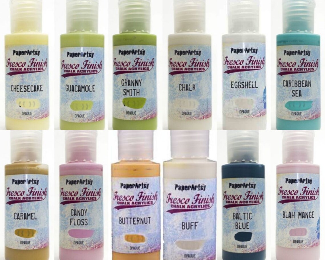 OPAQUE 1 Fresco Finish Acrylic Paint Fresco Finish Chalk Etsy