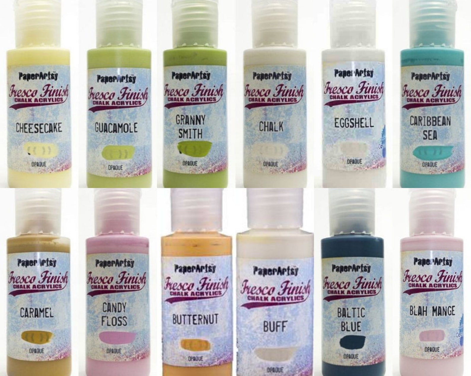 OPAQUE 1 Fresco Finish Acrylic Paint Fresco Finish Chalk Etsy