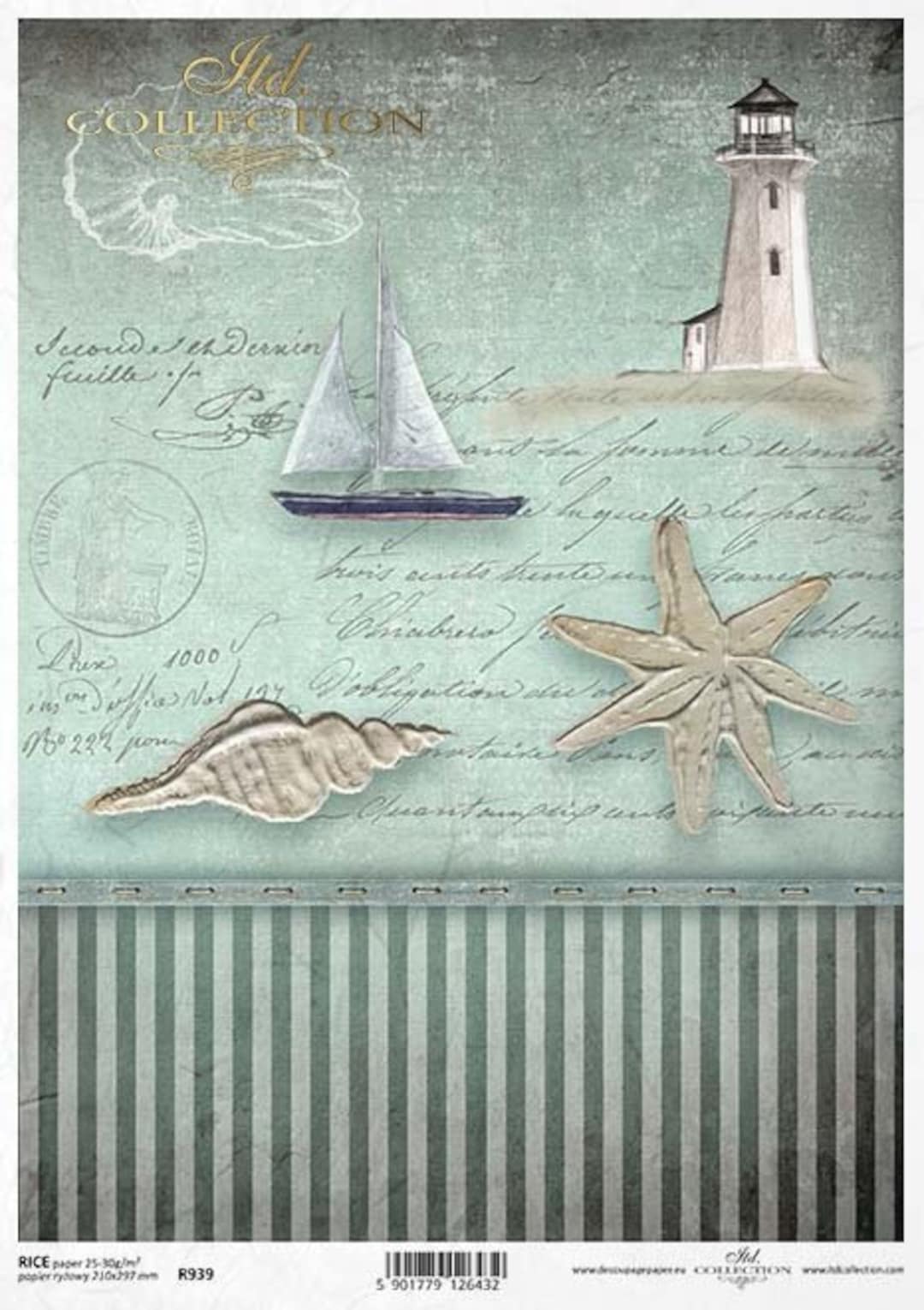 ITD Collection Sea Decoupage Rice Paper - Starfish Rice Paper ...