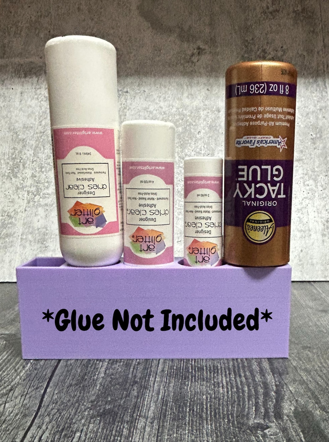 Glue Caddy Glue Holder Glue Stand 3D Printed Glue Caddy Plastic Glue