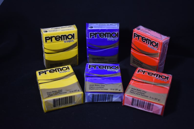 Sculpey Premo Clay 15-066 Sculpting Clay 2oz Polymer Clay 6 Pack Clay Premo 2oz Oven Bake Clay Save 18/% on Polymer Clay
