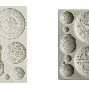 Stamperia A6 Around the World Silicone Mold - Stamperia Molds - Shaping Mold - Clocks Mold - Around the World Collection