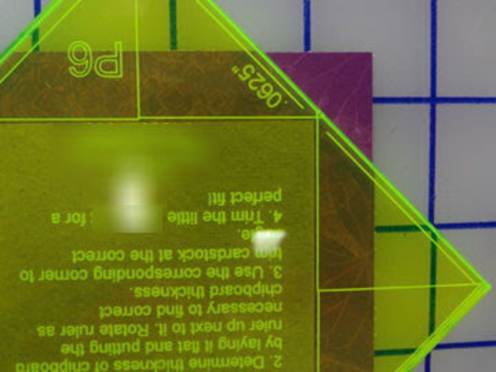 Perfect Trim Ruler - Corner Ruler - Ruler for Making Corners - Corner ...