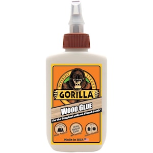 4oz Gorilla Wood Glue - Natural Adhesive - Wood Adhesive - Gorilla Wood Glue - Wood Glue - Premium Glue - Woodworking Glue - 13-277