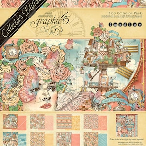 Graphic 45 8x8 Imagine Collector&#39;s Edition - G45 - Imagine Collection - 8x8 Cardstock - G45 Imagine - Collector&#39;s Edition - 8-434