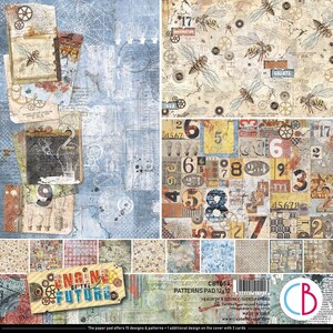 Ciao Bella 12x12 Patterns Engine of the Future - Ciao Bella - Double-Sided Paper - Engine of the Future Collection - LIMITED STOCK - 28-353