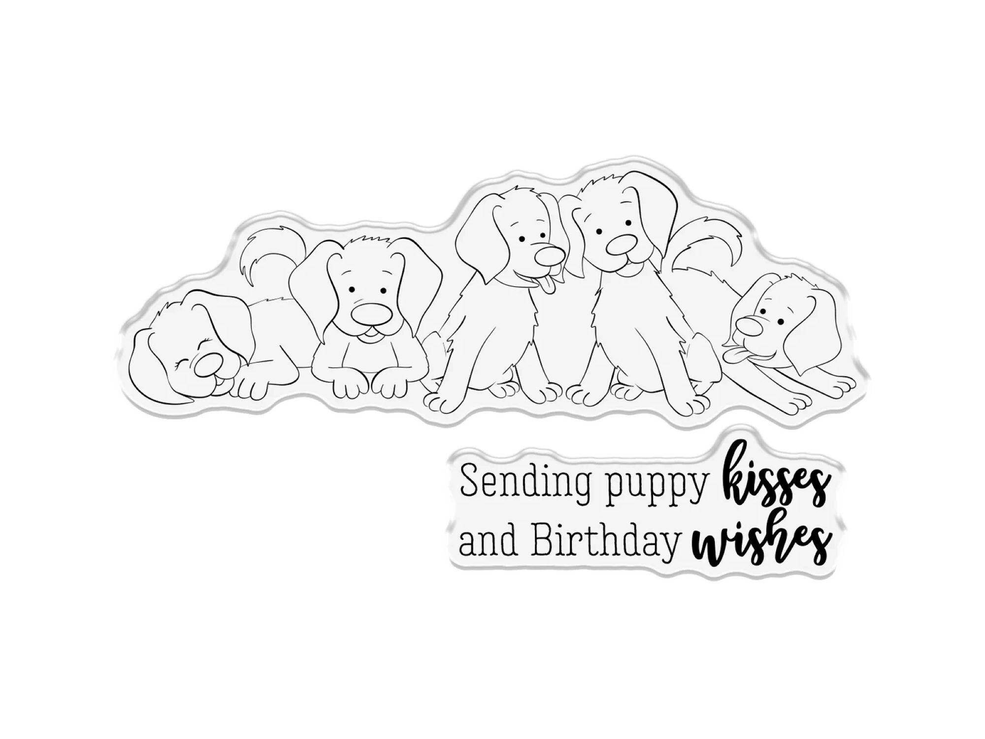 Crafter's Companion Puppies Stamp and Die Set - Card Making Set - LASTC ...