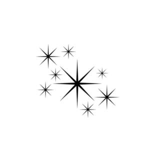 Lavinia Stamps Stars 1 Mini Stamp - Stars 1 Miniature Stamp - Clear Cling Stamp - Cling Stamp - Stars Stamp Set - Fairy Background - 12-153*