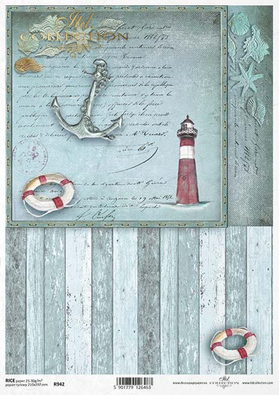 ITD Collection Sea Decoupage Rice Paper - Starfish Rice Paper ...