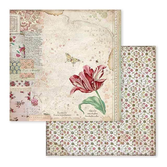12x12Inch Double-Sided Watercolor Floral Cardstock, 24 Sheets Spring  Scrapbook Paper, for DIY Making Cards