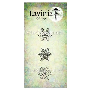 Lavinia Stamps Snowflakes Small- Lavinia Stamp - Clear Cling Stamp - Fairy Snowflake Stamp - Holiday Snowflakes - 12-761