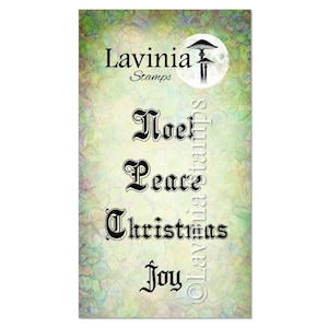 Lavinia Stamps Seasonal Words- Lavinia Stamp - Clear Cling Stamp - Fairy Words Stamp - Holiday Fairy Words - 12-756