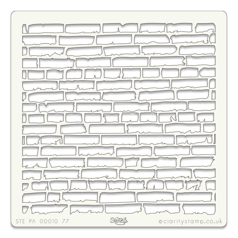 Brick Wall Stencil Clarity Stencil Background Stencil Etsy