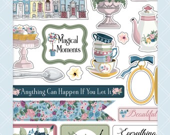 Carta Bella My Favorite Things Sticker Book - Sticker Book - Die Cut Cardstock Stickers - My Favorite Things Collection - 36-200